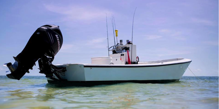 A fishing charter boat in Sanibel, FL